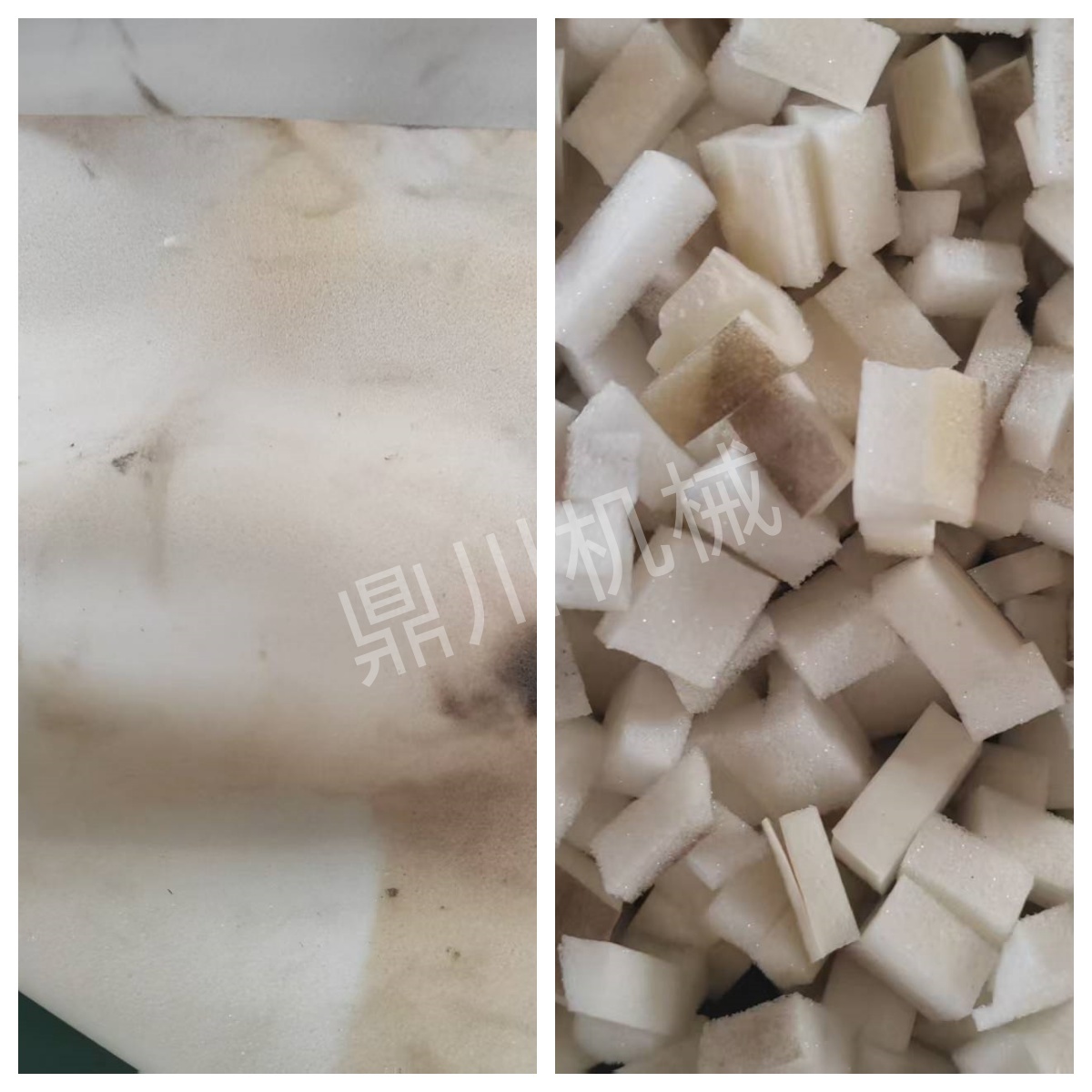 海綿切粒效果對比